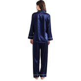 SILK PJ SET - BLACK - M048 WestStyle